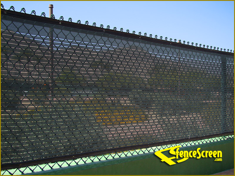 Tennis Court Leno Open Mesh Fence Windscreen Commercial Grade